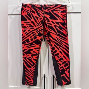 Who Dey Bengal tiger striped Nike orange and Black  Leggings